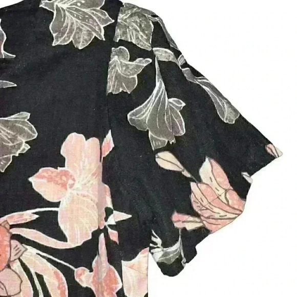 Nicole Miller Original Sz. M Linen Blend Floral Dress Business Casual Party - Picture 6 of 16